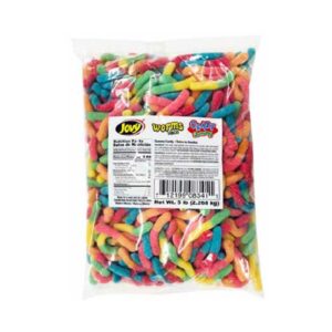 JOVY GUMMY WORM NEON 5LBS
